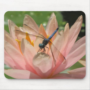 Drgonfly On Water Lily Mouse Pad