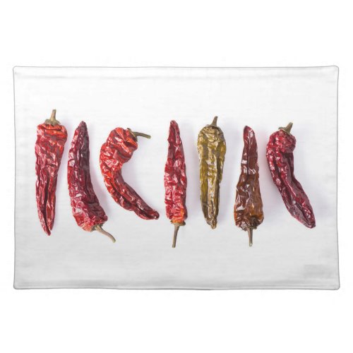 Dried Chili Peppers Placemat