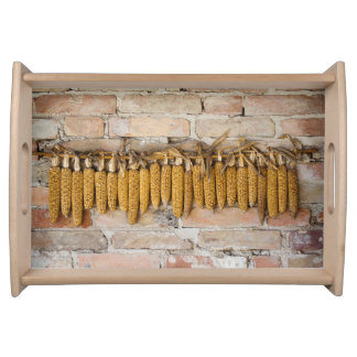 Dried Corn Cobs Serving Tray