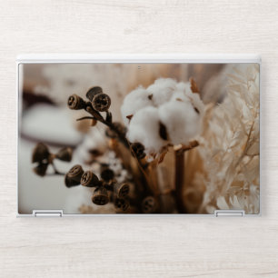 Dried Cotton and Eucalyptus Floral Arrangement HP Laptop Skin