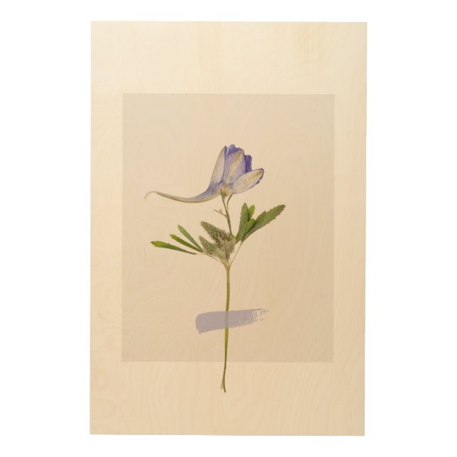 Dried Flower Wall Art Design Wood Wall Art (Front)