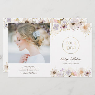Dried flowers bifold brochure