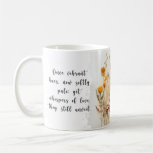 Dried Flowers + Love Poem Design Mug