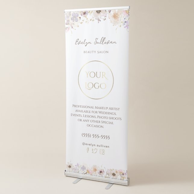 Dried flowers retractable banner (3/4)