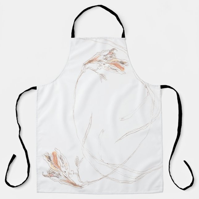 Dried freesias 1  apron (Front)