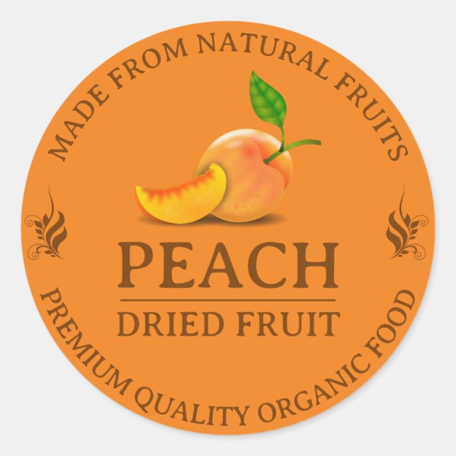 Dried Fruit Custom Label Sticker (Front)