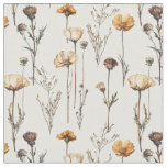 Dried herbs vintage wildflowers leaves and pressed fabric