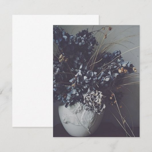 Dried hortensien blooms, delicate beauty. (Front/Back)