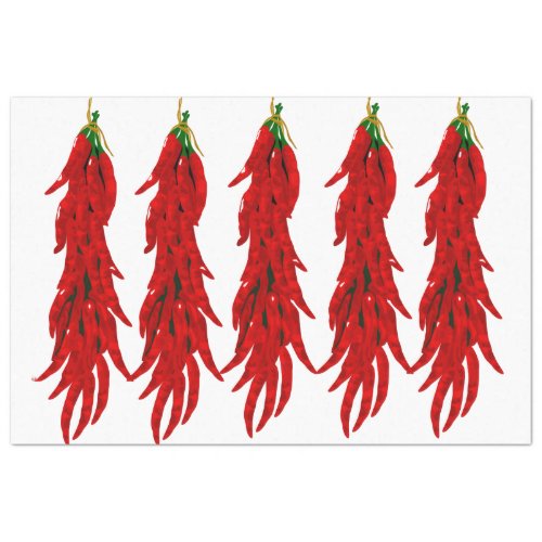 Dried Hot Chili Peppers Kitchen Decoupage Tissue Paper