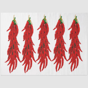 Dried Hot Chili Peppers Kitchen Decoupage Tissue Paper