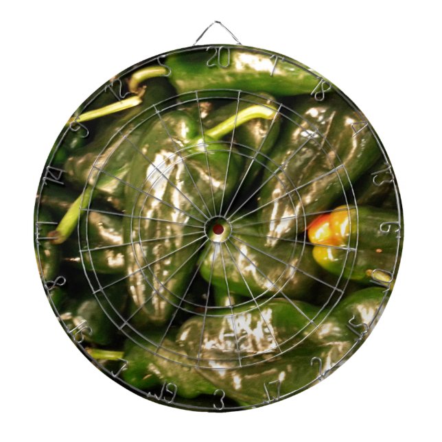 Dried Jalapeno Peppers Dart Board (Front)