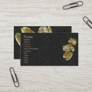 Dried Lily Seed Pods Business Card