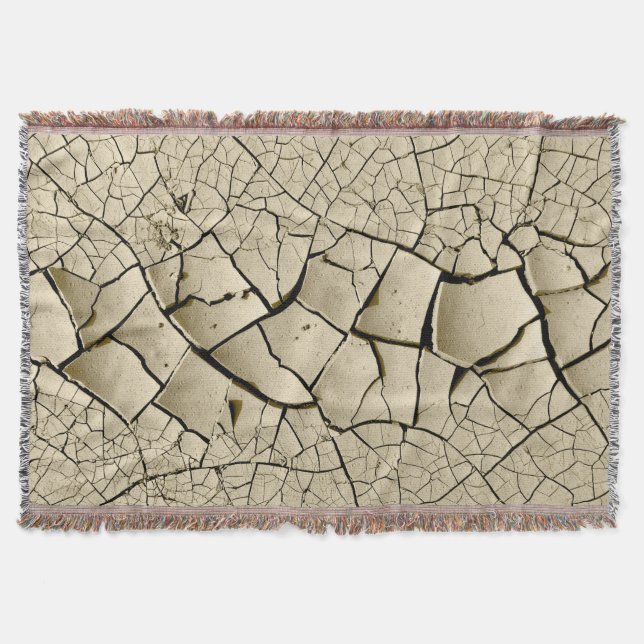 Dried Mud  Throw Blanket (Front)
