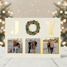 Dried Orange Joy Pine Wreath Multi Photo Gold