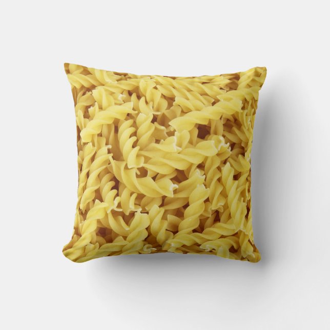 Dried Pasta (Italian Food) Throw Pillow (Front)