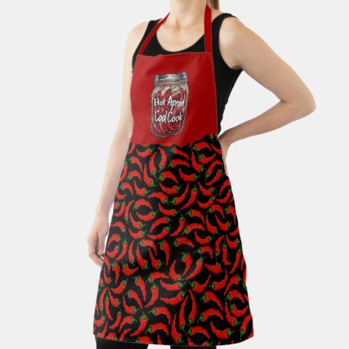 Dried Peppers Jar Apron