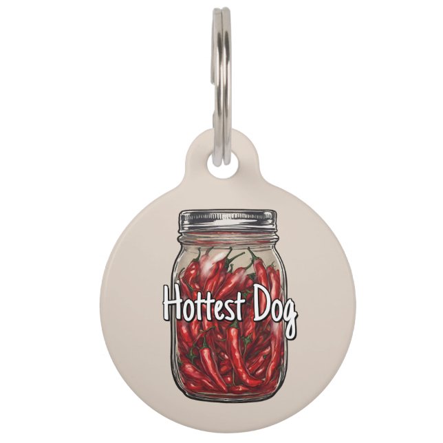 Dried Peppers Jar Pet ID Tag (Front)