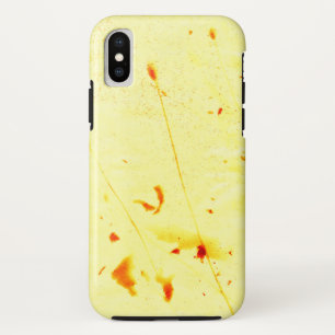 Dried poppy stalks sunprint iPhone XS case