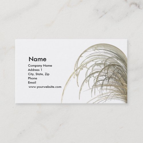 Dried Prairie Grass Business Cards
