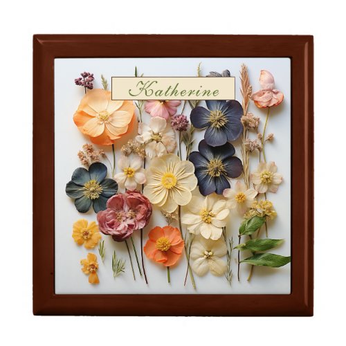 Dried Pressed Flowers Gift Box