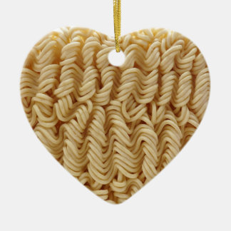 Dried ramen noodles ceramic ornament