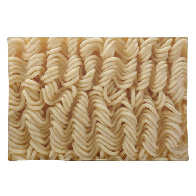 Dried ramen noodles cloth placemat (Front)