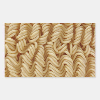 Dried ramen noodles rectangular sticker