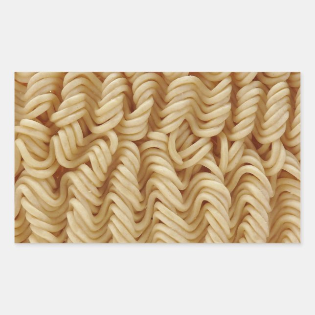 Dried ramen noodles rectangular sticker (Front)
