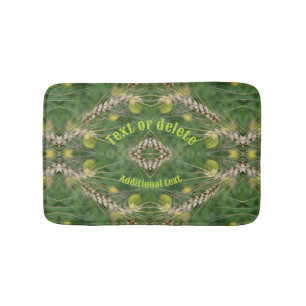 Dried Summer Grass Personalized  Bath Mat