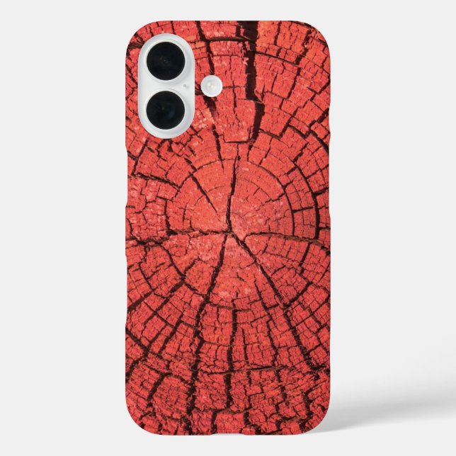 Dried Tree Log Cutaway Pinkish Red Wood Photo Case-Mate iPhone Case (Back)