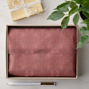 Dried Tree Log Cutaway Pinkish Red Wood Photo Tissue Paper