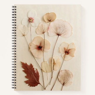 Dried Wildflower Arrangement Notebook Journal