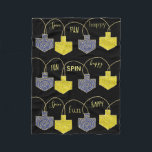 Driedel Fun Hanukkah Fleece Blanket<br><div class="desc">Personalize "Dreidel Fun" Fleece Blanket/Small Personalize by deleting text and adding your own messages. Choose your favorite font style, size, and color. Background color can be changed out. Design can also be added to blanket sizes, medium and large. Size: Fleece Blanket, 30"x40" It’s hard to cuddle by yourself. But with...</div>