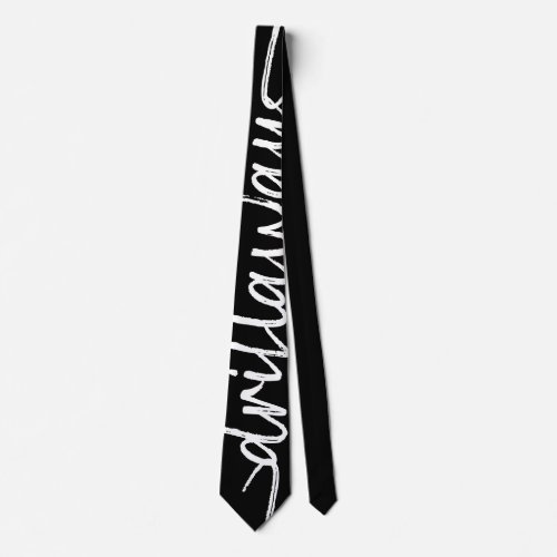 DRIFT AWAY lettering  Neck Tie