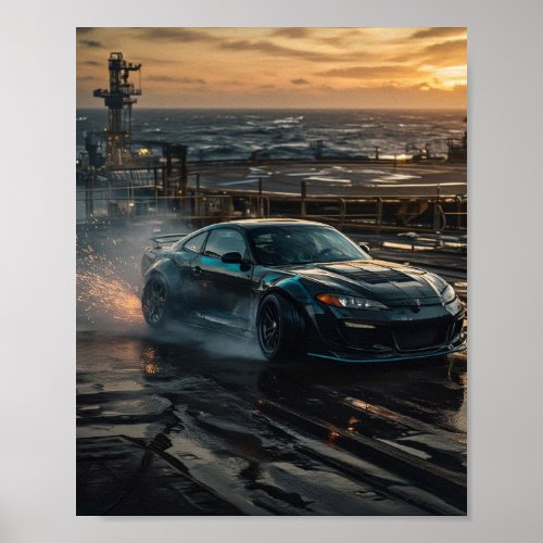 Drift Car Poster