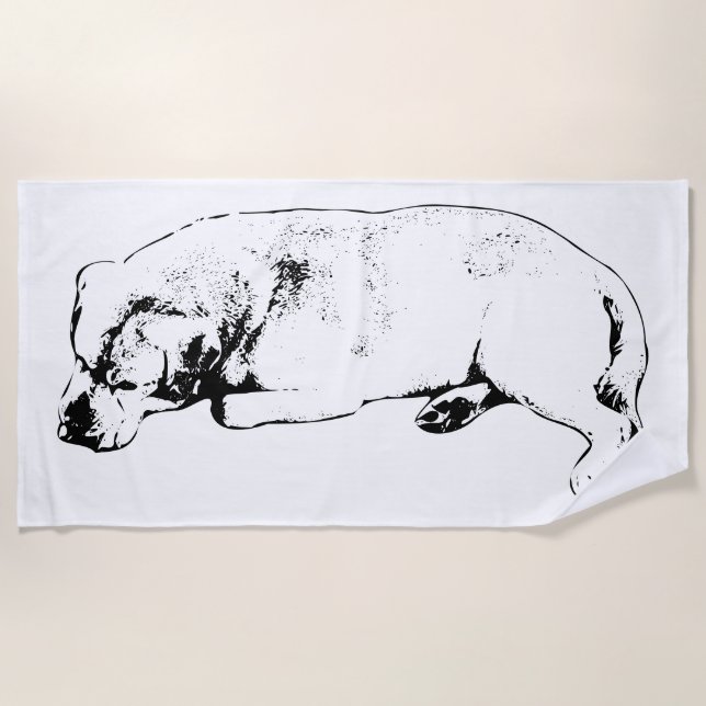 Drift, Don’t Hurry Beach Towel (Front)