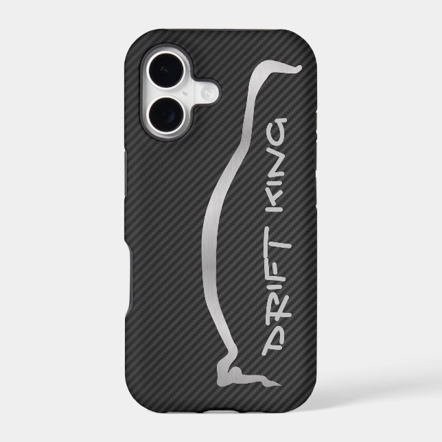 "Drift King" Evolution X Gray Silhouette Case-Mate iPhone Case (Back)