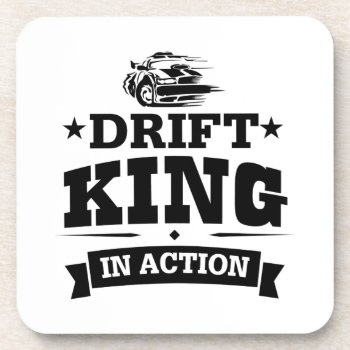 Drift King In Action Drink Coaster by MalaysiaGiftsShop at Zazzle