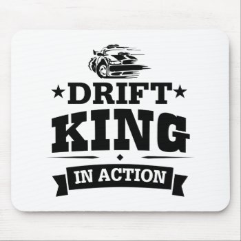 Drift King In Action Mouse Pad by MalaysiaGiftsShop at Zazzle