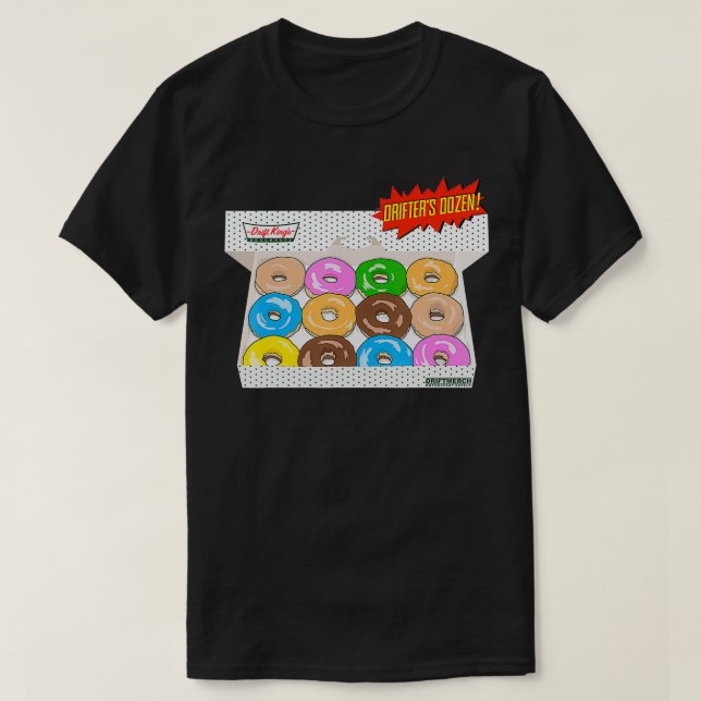 Drift King's Donuts Drifter's Dozen Special Glazed T-Shirt (Design Front)