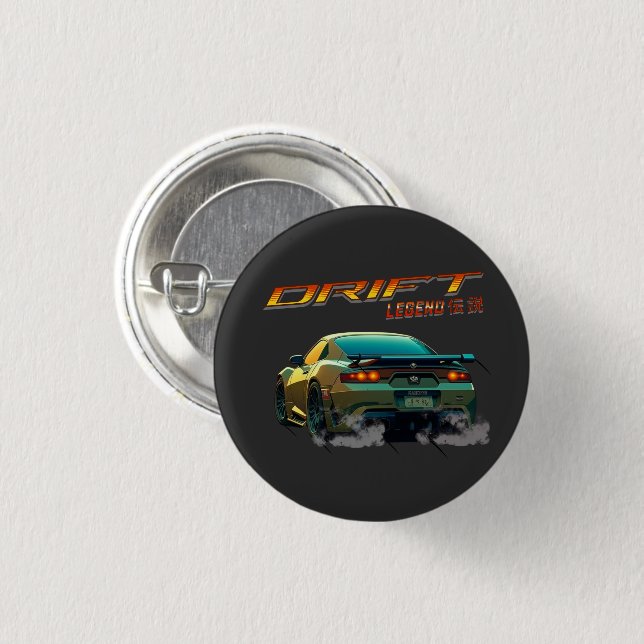 DRIFT LEGEND SUPRA MK4 - ANIME STYLE BUTTON (Front & Back)