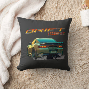 DRIFT LEGEND SUPRA MK4 - ANIME STYLE THROW PILLOW