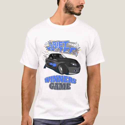 Drift Master Black Car T_Shirt