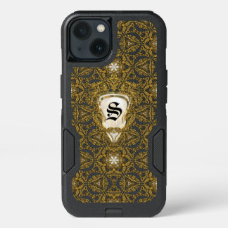 Drift Sand Dollar Pattern Modern Monogram iPhone 13 Case