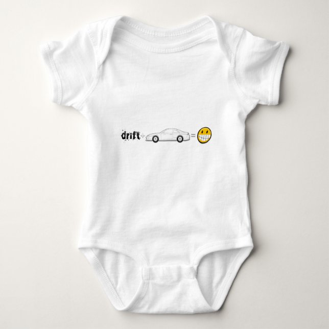 Drift Silvia S14 is fun Baby Bodysuit (Front)