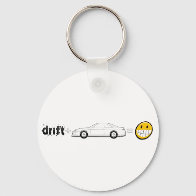 Drift Silvia S14 is fun Keychain (Front)