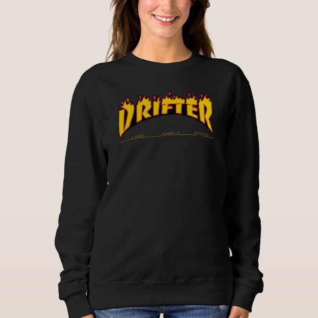 Drifter  Drift Drifting Racing Flame  Tee (Front)