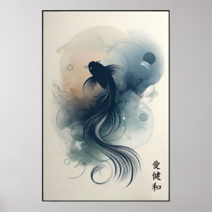 Drifting Beneath Silent Waters Wall Poster