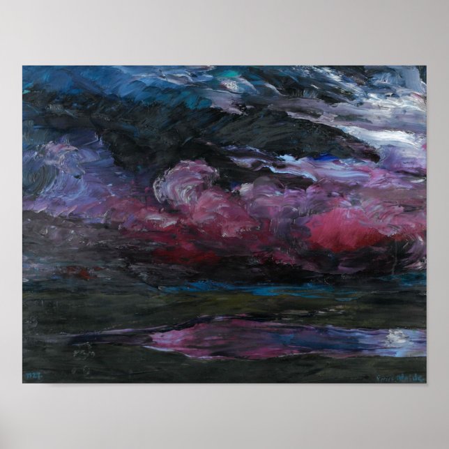 Drifting Heavy-Weather Clouds | Emil Nolde | Poster (Front)
