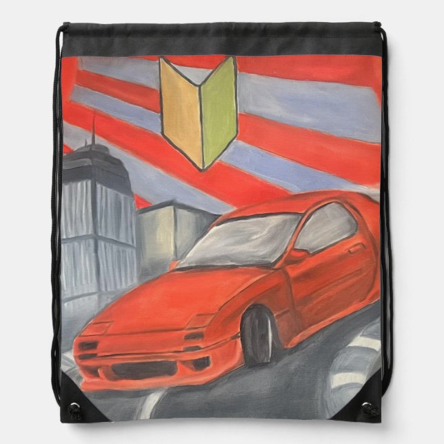 Drifting in the Sky Drawstring Bag (Front)